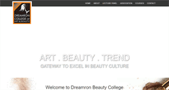 Desktop Screenshot of dreamronbeautycollege.com